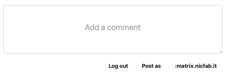 comment
